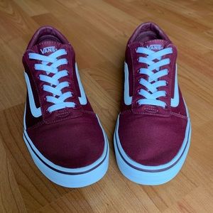 Burgundy/Red VANS